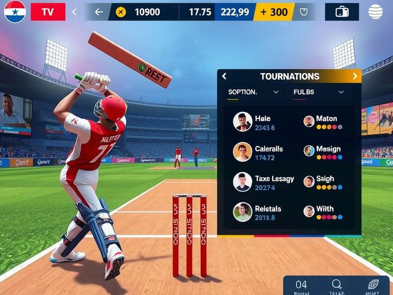 Titans Of VR Cricket batting interface